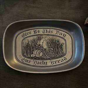 wilton decorative plate “give us this day our daily bread”